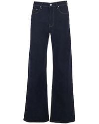 AG Jeans - Wide-Leg Cotton Jeans - Lyst