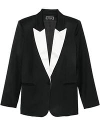 Styland - Silk-Lapel Tuxedo Blazer - Lyst