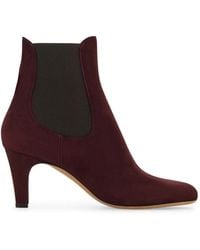 Ferragamo - Mid Heel Chelsea Boots - Lyst