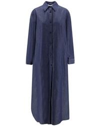 Hevò - Arigliano Button-Up Shirt Dress - Lyst