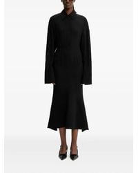 Sportmax - シャツカラーフレアドレス - Lyst