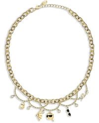 Karl Lagerfeld - Ikon Halskette Mit Anhängern - Lyst