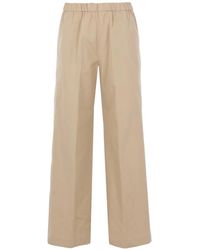 Aspesi - High-Waisted Palazzo Trousers - Lyst