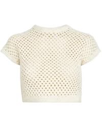 Kith - Rhea Knitted-Cropped T-Shirt - Lyst