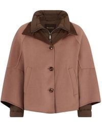 Moorer - Lenie-Cwb Cape Jacket - Lyst