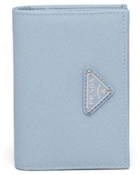 Prada - Logo-Plaque Small Wallet - Lyst