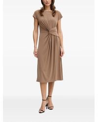 Joseph Ribkoff - Twist-Detail Cap-Sleeve Midi Dress - Lyst
