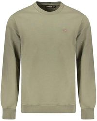 Napapijri - Logo-Embroidered Crew-Neck Sweater - Lyst