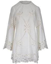 Veronica Beard - Mini Amberg Lace Dress - Lyst