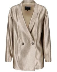 Giorgio Armani - Blazer Met Dubbele Rij Knopen - Lyst