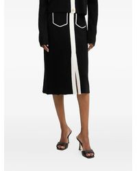 Karl Lagerfeld - コントラストパイピング スカート - Lyst