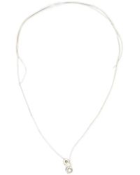 Paura - Hammered-Effect Ring-Pendant Necklace - Lyst