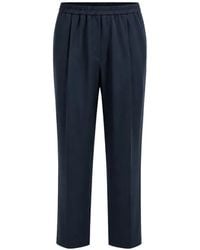 Eleventy - Elasticated-Waist Pleated Trousers - Lyst