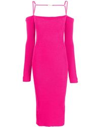 Jacquemus - La Robe Sierra Ribbed Midi Dress - Lyst