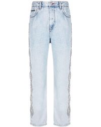 Philipp Plein - Crystal Cable Jeans - Lyst