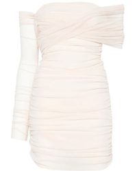 Philosophy Di Lorenzo Serafini - Mini Off-Shoulder Ruched Dress - Lyst