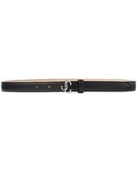 Jimmy Choo - Mini Helina Logo-Buckle Belt - Lyst