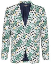 Billionaire - Blazer À Motif Géométrique Et Palmiers - Lyst