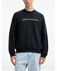 ARMANI EXCHANGE - Long-Sleeve Logo-Detail Sweatshirt - Lyst