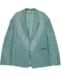 Martine Rose - Bleached-Effect Poplin Blazer - Lyst