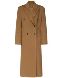 Loulou de Saison - Double-Breasted Peak-Lapel Coat - Lyst