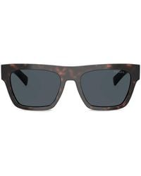 Prada - Square-Frame Tortoiseshell-Effect Sunglasses - Lyst