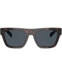 Prada - Square-Frame Tortoiseshell-Effect Sunglasses - Lyst