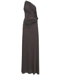 Alex Perry - Asymmetric Draped One-Shoulder Maxi Dress - Lyst