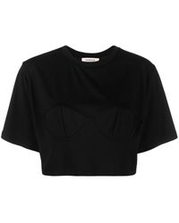 Murmur Silent Cropped T-shirt - Black