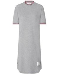 Thom Browne - Pique Dolman Mini T-Shirt Dress - Lyst