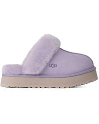 UGG - Chaussons Disquette À Finitions En Peau Lainée - Lyst