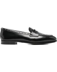 Church's - Onyx Met. Studded Penny Loafers - Lyst