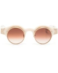 Matsuda - Engraved-Detail Round-Frame Sunglasses - Lyst