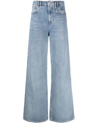 Isabel Marant - Lemony High Waist Jeans Met Wijde Pijpen - Lyst