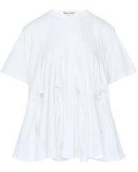 Comme des Garçons - Pleated Flared T-Shirt - Lyst