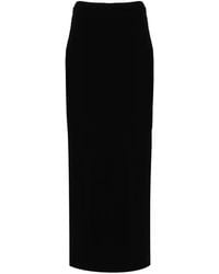 Alexander Wang - Cotton Maxi Skirt With Side Slit - Lyst