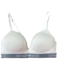 Emporio Armani - Logo-Band Bra - Lyst