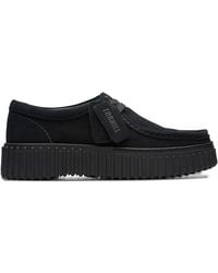 Clarks - Suede Lace-Up Loafers - Lyst