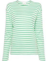 Closed - Striped Cotton Blend T-shirt - Lyst