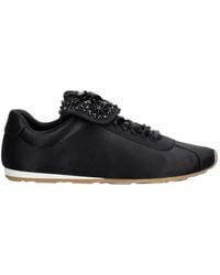 Jeffrey Campbell - Shelter Embellished Satin Sneakers - Lyst