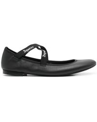 Repetto - Joana Mary Leather Ballerina Shoes - Lyst