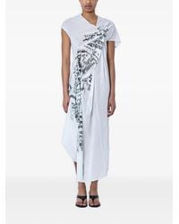 Limi Feu - Graphic-Print Asymmetric Dress - Lyst