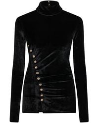 Rabanne - Drapiertes Samtoberteil - Lyst