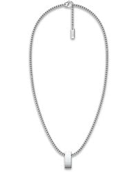 DIESEL - Enamel D Logo-Pendant Necklace - Lyst