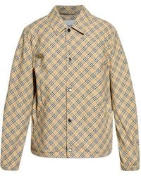 Burberry - Giacca-Camicia A Quadri Con Cappuccio - Lyst
