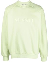 Sunnei - Embroidered-logo Detail Sweatshirt - Lyst