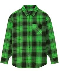 Purple Brand - Camisa a cuadros con logo en relieve - Lyst