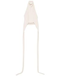 Francesco Murano - Halterneck Draped-Detail Top - Lyst