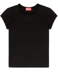 DIESEL - Logo Cotton T-Shirt - Lyst