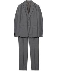 Prada - Single-Breasted Silk Suit - Lyst